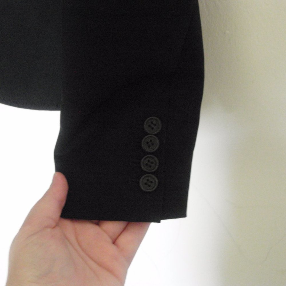 J. Crew | Black Classic Two Button Wool Blazer - image 5